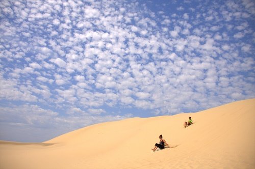 Australia travel - Port Stephens, sandboarding Australia travel, Port Stephens, YHA, Samurai Beach Bungalows, sandboarding, paddling, what to do in Port Stephens