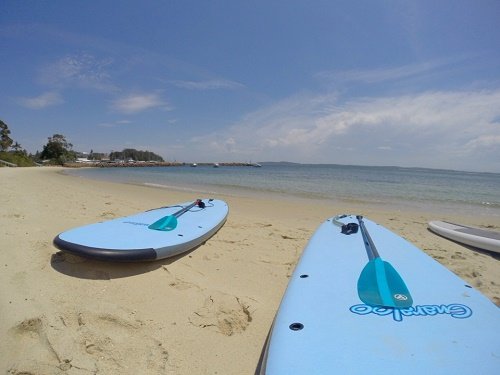 Australia travel - Port Stephens, paddling Australia travel, Port Stephens, YHA, Samurai Beach Bungalows, sandboarding, paddling, what to do in Port Stephens